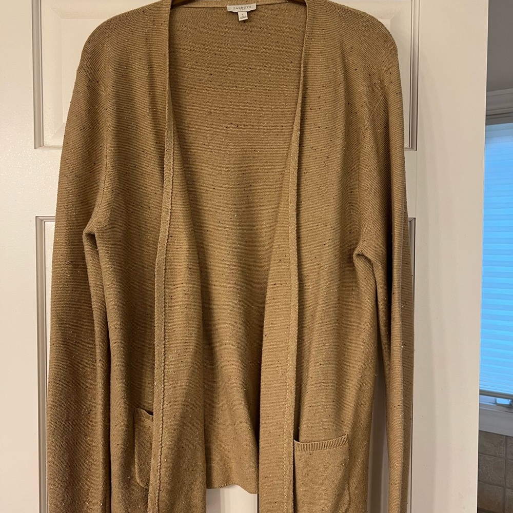 Talbots open front cardigan